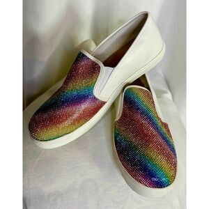 Womens Torrid Rainbow Textile Shoes 11.5WW